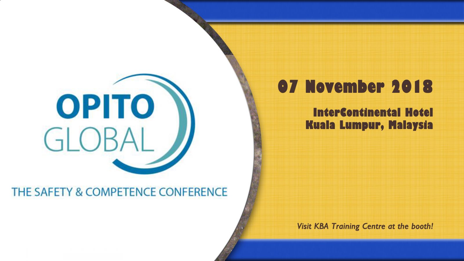Visit KBA Training at OPITO Global 2018